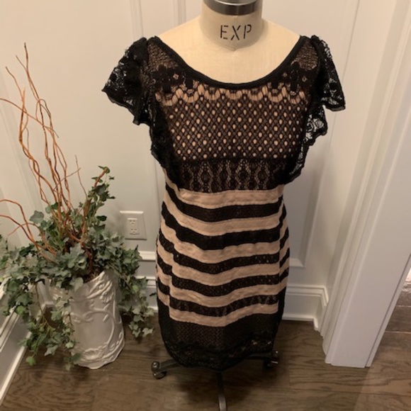 BCBGMaxazria Dress V Back w/exposed Zipper - Picture 5 of 11